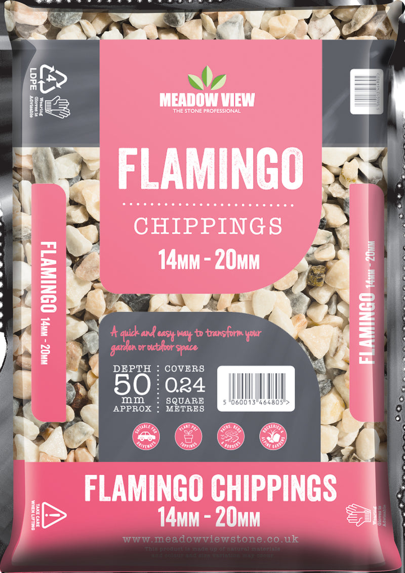 Flamingo Chippings 14-20mm Due to high sales volumes on aggregates please contact us on 01622 871 250 for a true stock count.